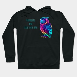 Neon Owl | Motivational Quotes Hoodie